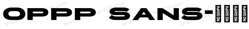 oppp sans字体转换
